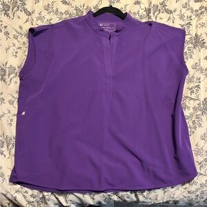 Figs Vibrant Purple Top